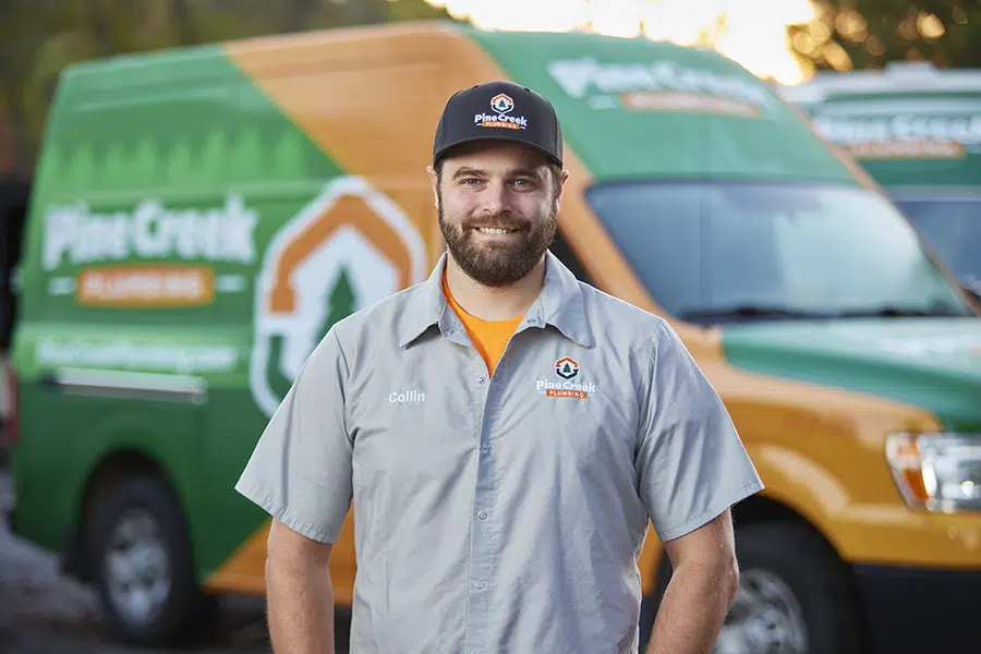 Pine Creek Plumber with van in background