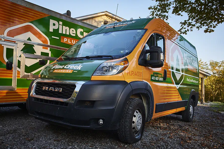 Pine Creek Plumbing trucks