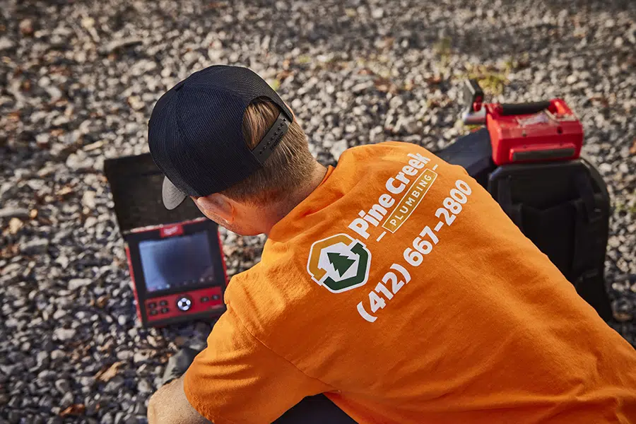 Pine Creek plumber working