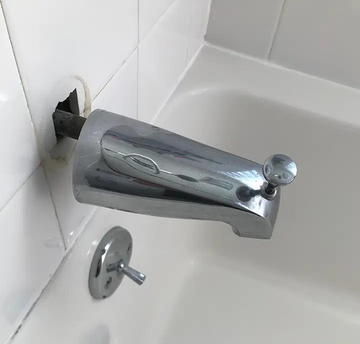 Incorrect installation by plumber in Wexford.